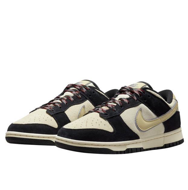 Nike Dunk Low LX Black Suede Team Gold DV3054-001