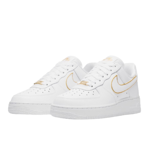 Nike Air Force 1 Low Icon Clash White Metallic Gold AO2132-102