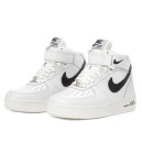 Nike Air Force 1 High White Black Winter С МЕХОМ