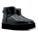 UGG Mini Black Platform Leather