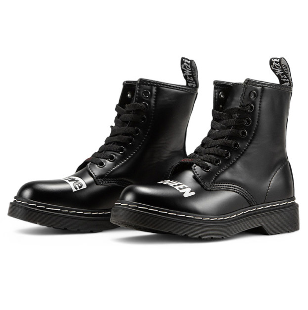 Dr. Martens 1460 Smooth Leather Lace Up Boots З ХУТРОМ