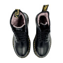 Dr. Martens Jadon Smooth Leather Platform Boots Ankle Black С МЕХОМ