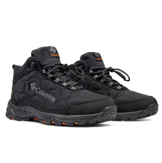 Columbia Waterproof Boots Black Orange З ХУТРОМ