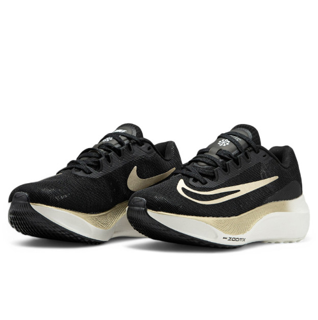 Nike Zoom Fly 5 Black Metallic Gold Grain DM8968-002