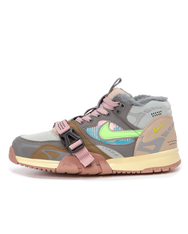 Nike Air Trainer 1 SP Grey Beige Pink Winter С МЕХОМ