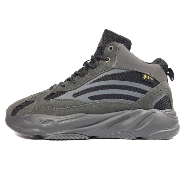 Adidas Yeezy Boost 700 High Dark Grey Winter С МЕХОМ