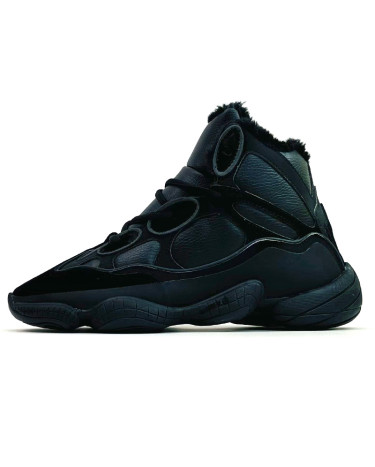 Adidas Yeezy Boost 500 High Black Winter С МЕХОМ