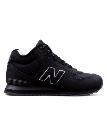 New Balance 574 Black Winter С МЕХОМ