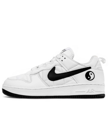 Nike Air Force 1 low In Yan White Black Winter С ФЛИСОМ