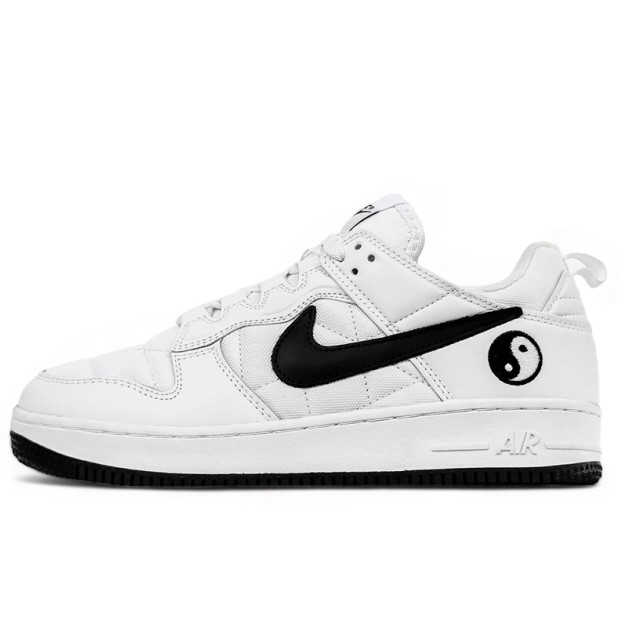 Nike Air Force 1 low In Yan White Black Winter С ФЛИСОМ