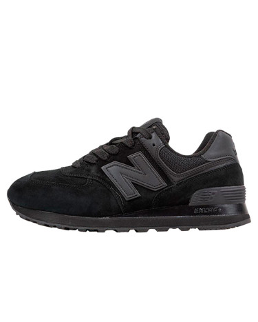New Balance 574 Black Suede
