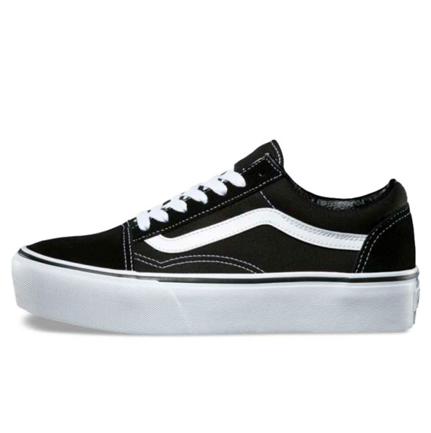Vans Old Skool Black White Platform Premium