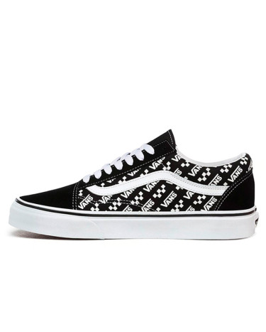 Vans Old Skool Logo Vans Black White