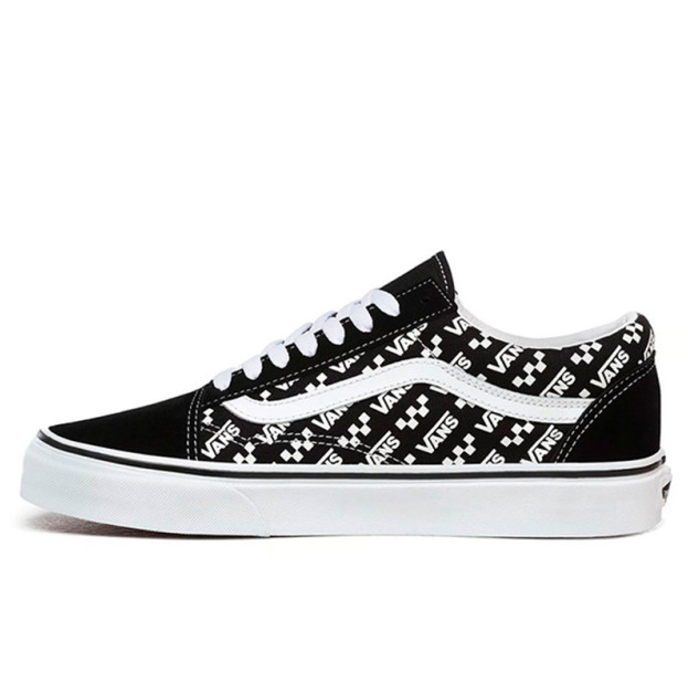 Vans Old Skool Logo Vans Black White