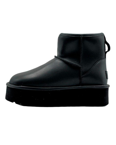 UGG Mini Black Platform Leather