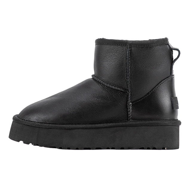 UGG Mini Leather Black Platform