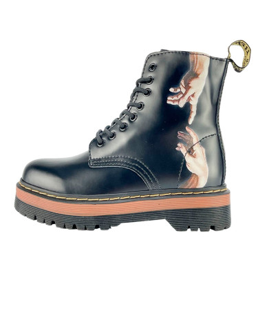 Dr. Martens Jadon Smooth Leather Boots Brown The Creation of Adam