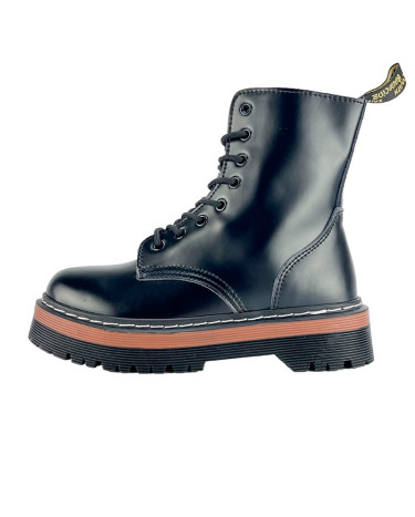 Dr. Martens Jadon Smooth Leather Boots Brown Black