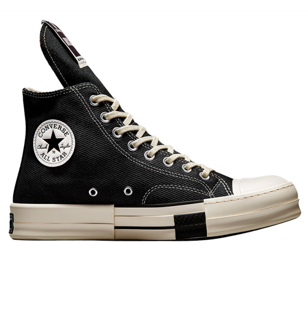 Converse Rick Owens x DRKSHDW DRKSTAR Chuck 70 High Black A00130C