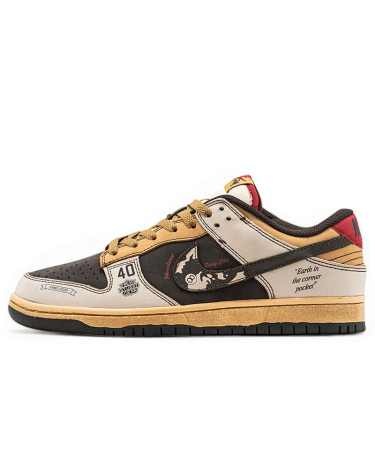 Nike SB Dunk Low x Stussy 40th Brown Grey Beige