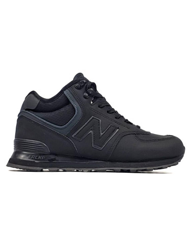 New Balance 574 Black Winter С МЕХОМ