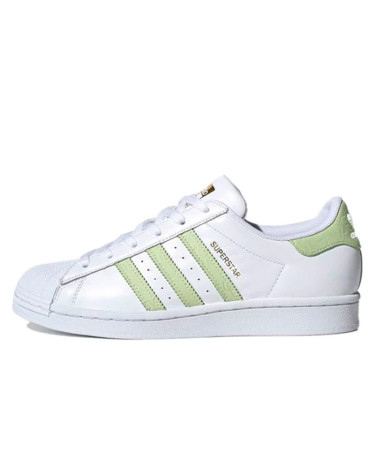 Adidas Superstar White Green Gold FW3568