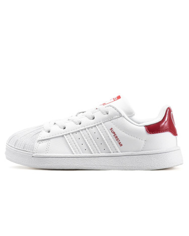 Adidas Superstar White Red