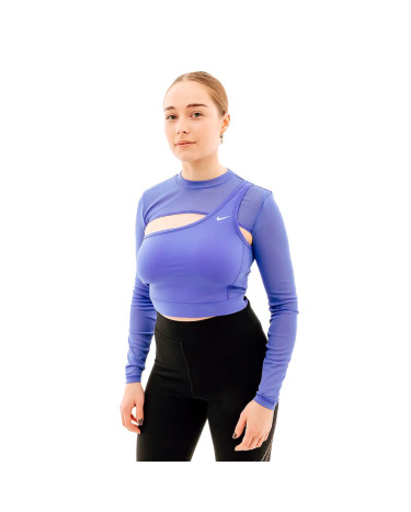 Топ з довгим рукавом Nike LS TOP CROPPED NVT FB5683-413