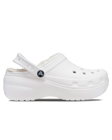 Crocs Classic Platform Lined Clog White