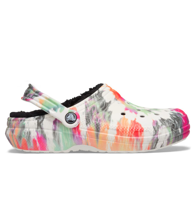 Crocs Classic Lined Tie-Dye Clog Black Multi
