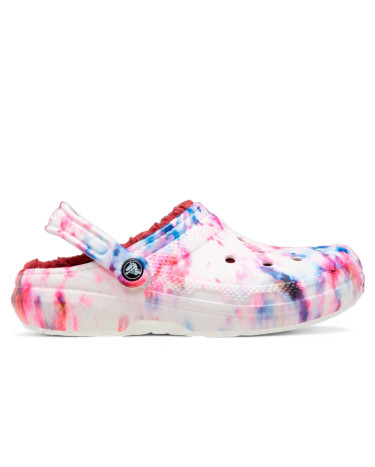 Crocs Classic Lined Tie-Dye Clog Garnet Multi