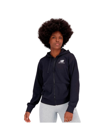 Кофта New Balance Essentials Stacked Logo FZ WJ31530BK