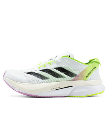 Adidas Adizero Boston 12 White Black Green Spark IG3328