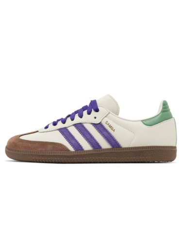Adidas Samba Off White Purple Green ID8349