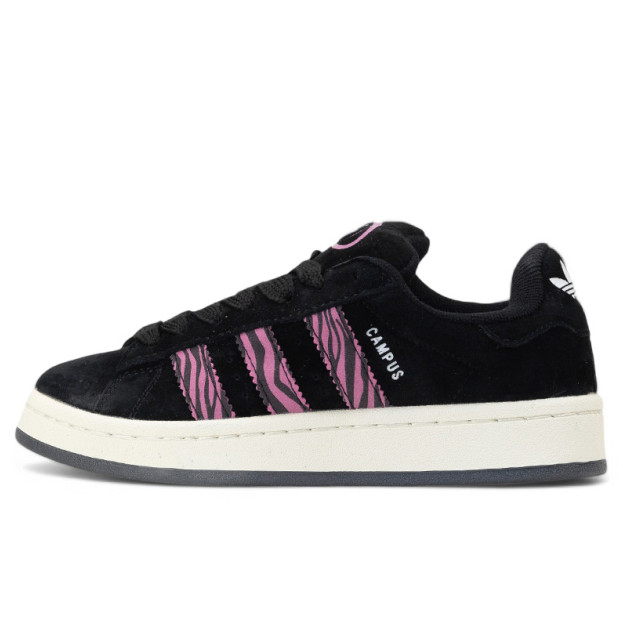 Adidas Campus Black Pink Zebra