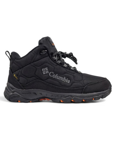 Columbia Waterproof Boots Black Orange З ХУТРОМ