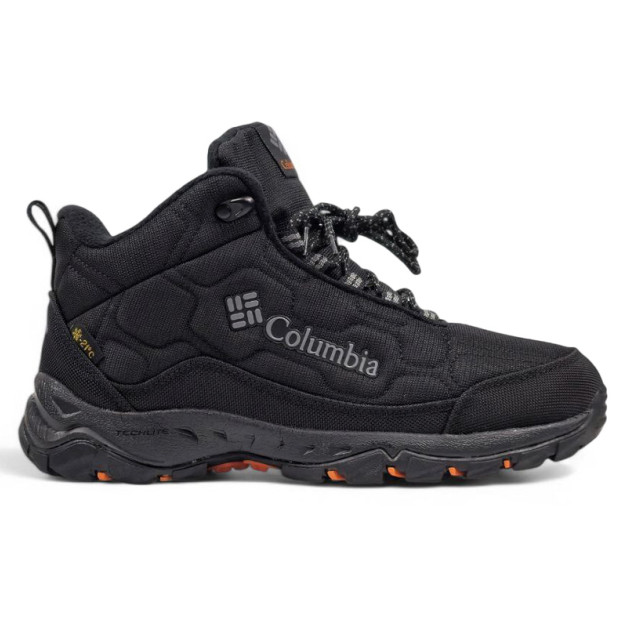 Columbia Waterproof Boots Black Orange З ХУТРОМ
