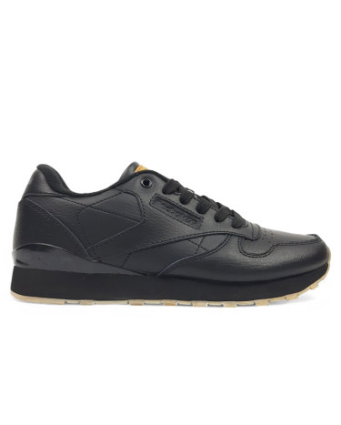 Reebok Classic Leather Black Gym З ФЛІСОМ