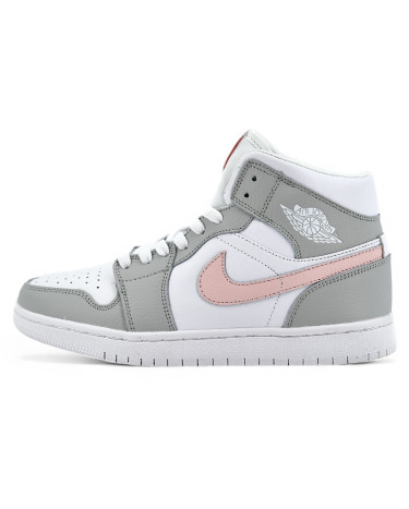 Jordan 1 Retro Mid Custom Light Grey