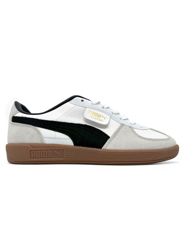 Puma Palermo Leather White Grey Black Gum 396464-01
