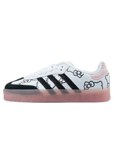 Adidas Samba XLG x Hello Kitty Platform White Pink Black