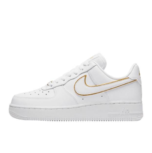 Nike Air Force 1 Low Icon Clash White Metallic Gold AO2132-102