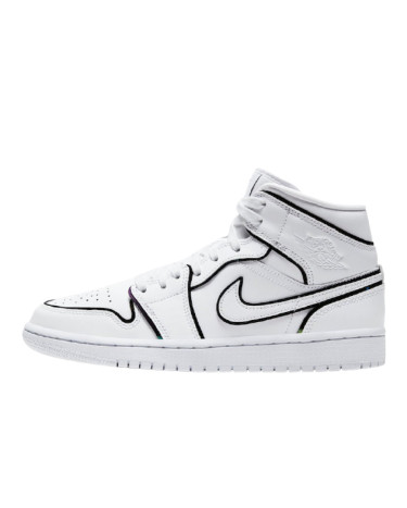 Jordan 1 Mid Iridescent Reflective White CK6587-100