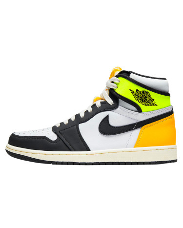 Jordan 1 Retro High White Black Volt University Gold 555088-118