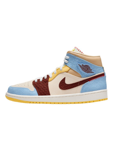 Jordan 1 Mid SE Fearless Maison Chateau Rouge CU2803-200