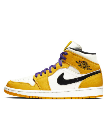 Jordan 1 Mid SE Lakers 852542-700
