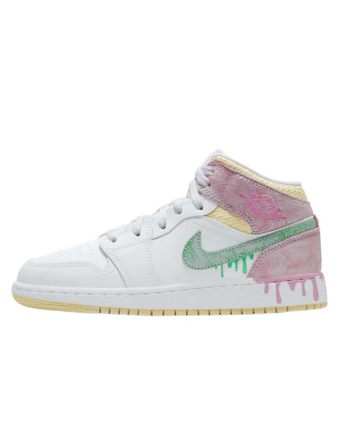 Jordan 1 Mid Paint Drip DD1667-100