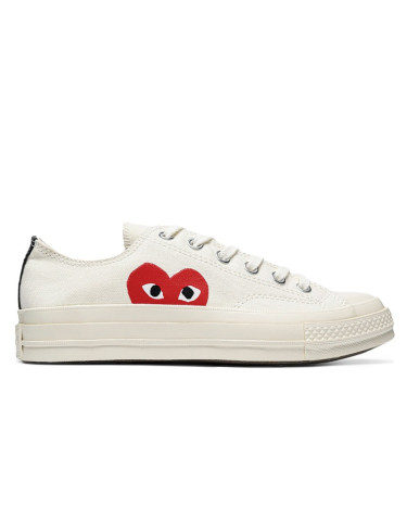 Converse x Comme Des Garcons Play Chuck 70 Low White 150207C