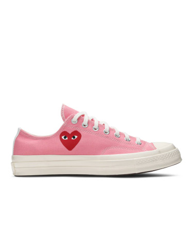 Converse x Comme Des Garcons Play Chuck 70 Low Bright Pink 168304C