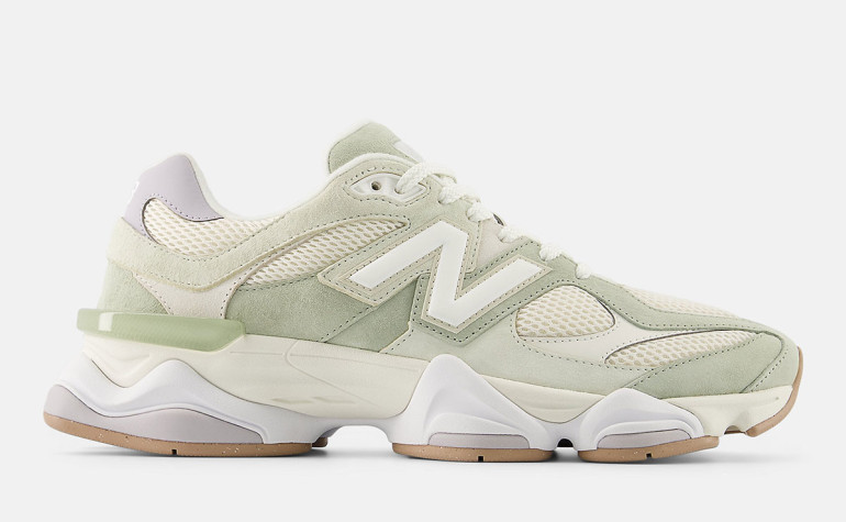 New Balance 9060 расцветает в пастельном цвете "Light Moss Green"